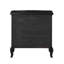Table de chevet au fini noir antique