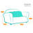 Spitzer Kids Club Sofa with Accent Pillows-1797786857