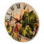 Vue de la vieille horloge murale en bois-63903135