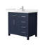 Beckett 36" Freestanding Single Bathroom Vanity with Quartz Top-104314946-104314949-104314948