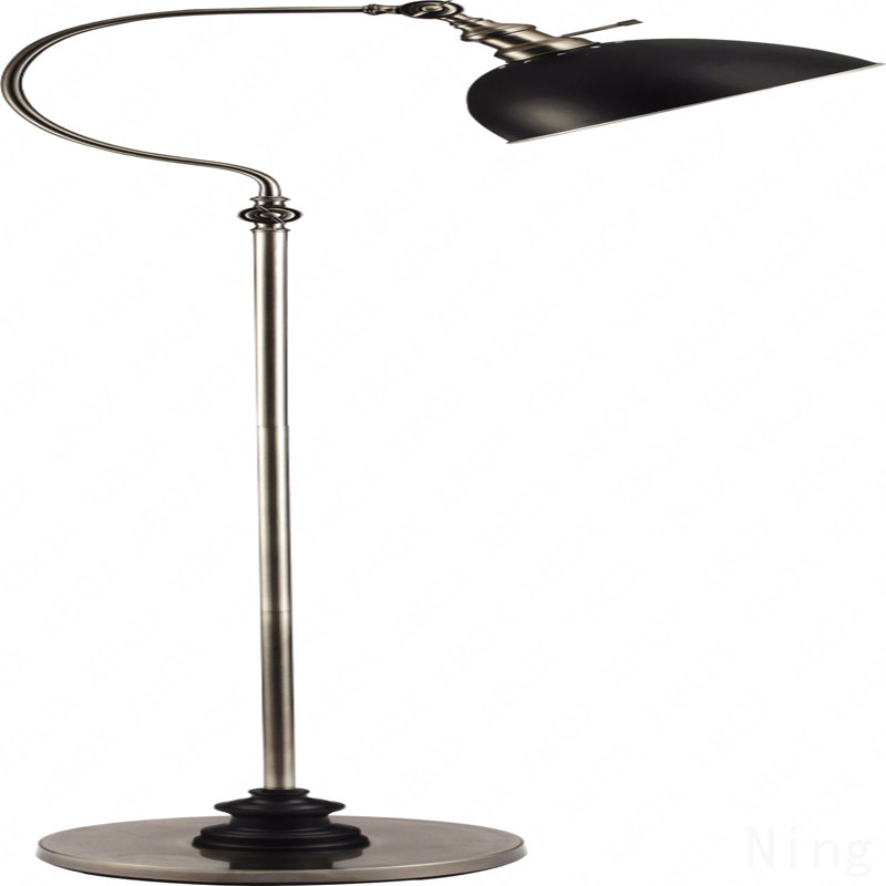 56''H Satin Nickle Good Neck Floor Lamp
