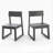 7-Piece HDPE Outdoor Dining Set for 6 – Weather-Resistant Patio Table with Umbrella Hole and 6 Armless Chairs, Durable Garden Furniture for Backyard, Lawn(Gray)-777880353