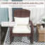 Chaise berçante d'extérieur en osier Adirondack Outsunny-1806304149