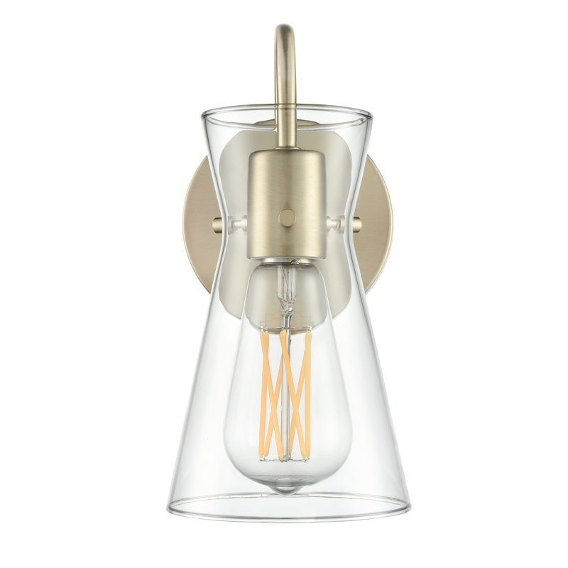 Meuble-lavabo 1 lumière Allisha , Or moderne