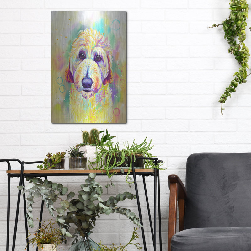 "Pop Art Goldendoodle 2" par Furbaby Affiliates, H 16 po x l 12 po