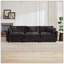 Canapé modulaire 3 places à double couche en chenille-121087561