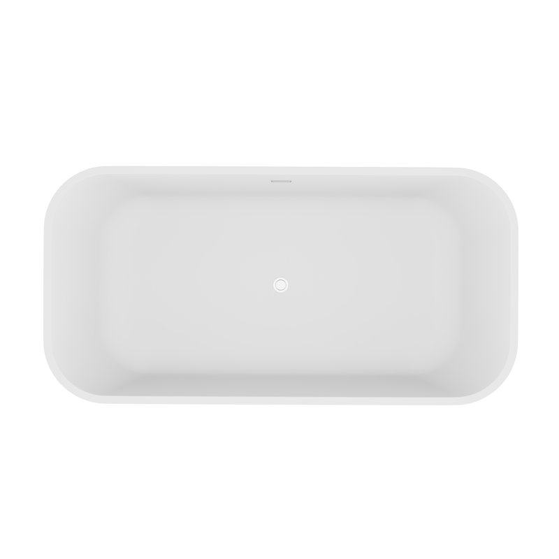 63'' x 31.5'' Freestanding Soaking Stone Bathtub