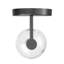 Applique murale en verre transparent Hansley