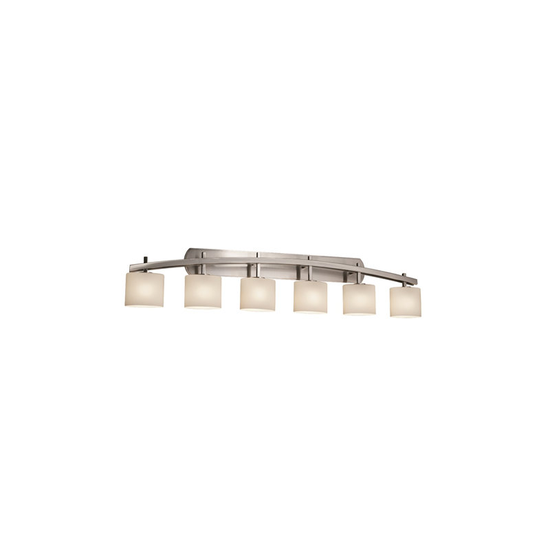 Casson 6 - Light Vanity Light, Brushed Nickel, Opal 