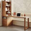 Bureau rectangulaire en bois massif avec 3 tiroirs Burlywood-1597550792