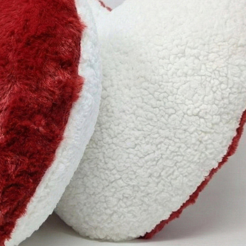 Reversible Throw Pillow, Red
