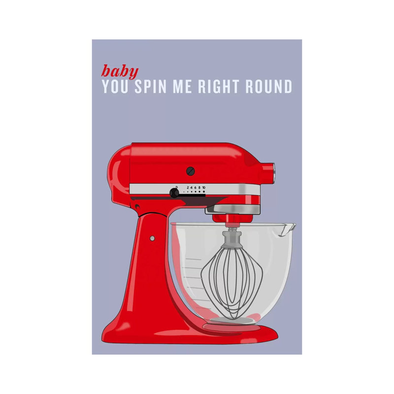 Baby You Spin Me Right Round - Wrapped Canvas Gallery-Wrapped Canvas Giclée, 30.48cm H x 30.48cm W x 1.90cm D