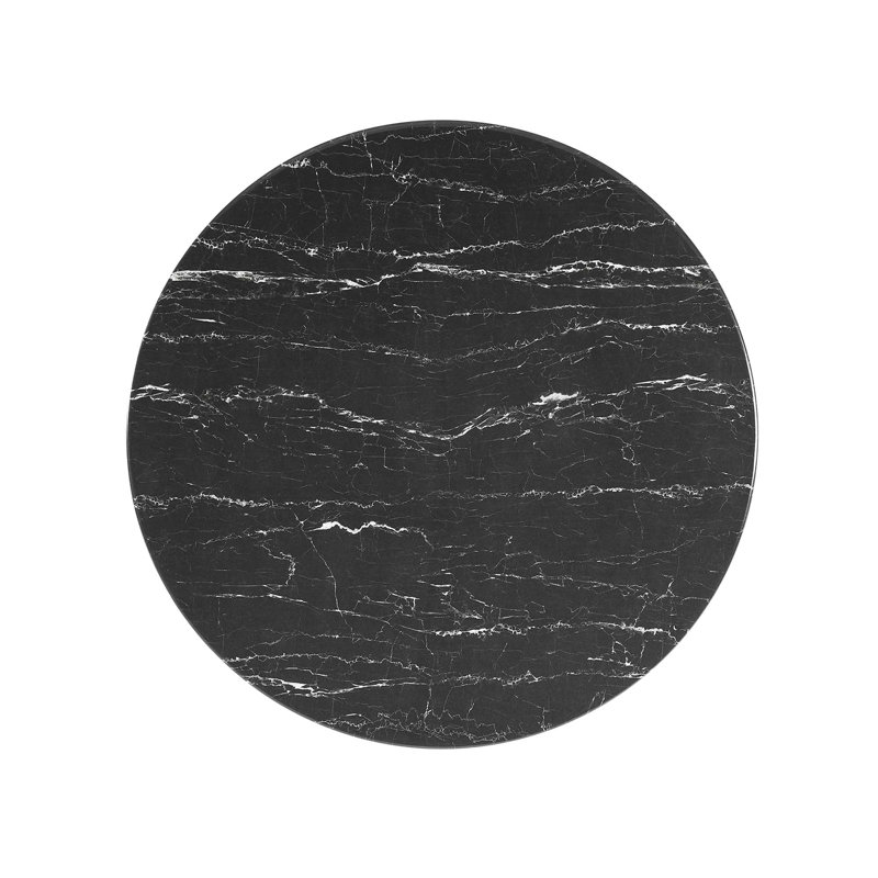 Table de bar Lippa, plateau rond en marbre artificiel, par Modway, Table standard (hauteur de 28,5 po), L 36 po x L 36 po