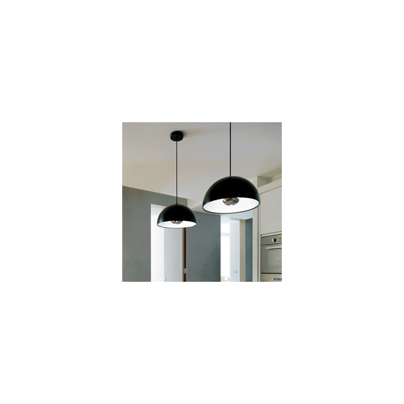 Dome 1 - Light Pendant, Matte Black, 78.7" H x 19.7" W x 19.7" D
