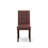 5 Piece Dining Room Table Set Includes A Kitchen Table and 4 Burgundy Polyester Fabric Padded Chairs, Mahogany-828848204-828848205-863778853