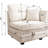 Vintage Modular Sectional Sofa, Convertible Multiple Combination Sofa Couch With Storage, Memory Foam, Vintage Copper Nail Modular Sectionals L-Row Module (1 Side Stool)-243794283