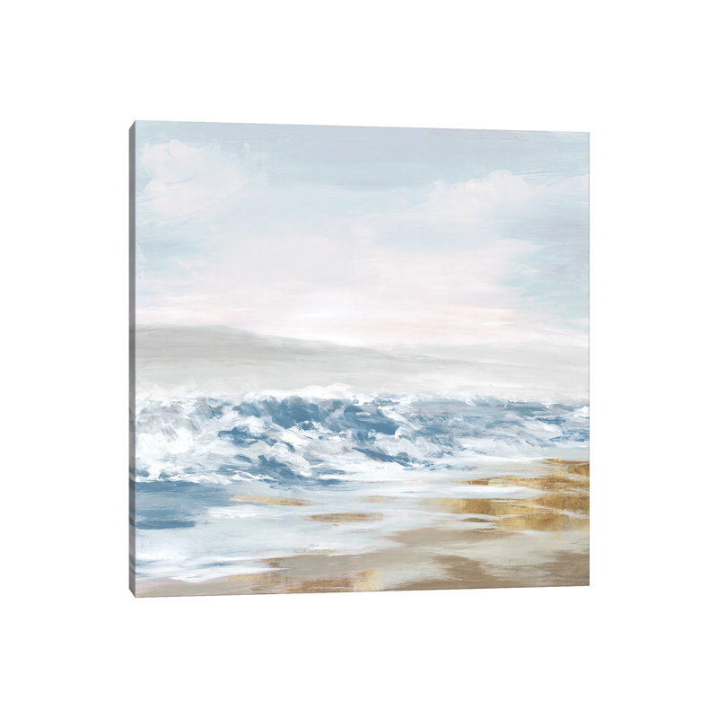 West Coast Waves par Eva Watts - Giclée sur toile tendue avec châssis, H 12 po x l 12 po x P 0,75 po