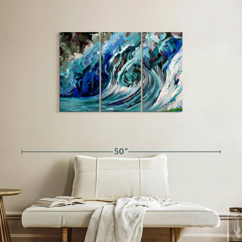 Gillard A Blue Wave, 24" H x 38" W
