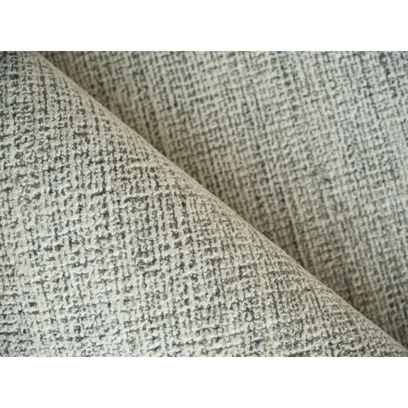 Elements Hand Tufted Wool Area Rug, Gray/Ivory, Rectangle 8' x 10'