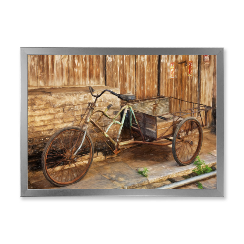 Art rétro sur toile rétro, Cadre photo argenté, H 34 po x l 44 po x P 1,5 po