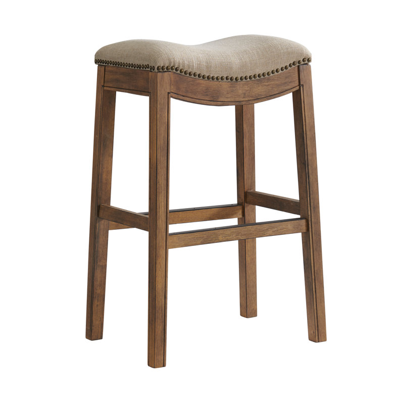 Tabouret de bar et de comptoir en bois d'hévéa Williston, 1, Tabouret de bar (siège d'une hauteur de 31 po)