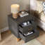 Table de chevet 2 tiroirs Traditional avec pieds en bois massif (ensemble de 2)-274014685-274014675