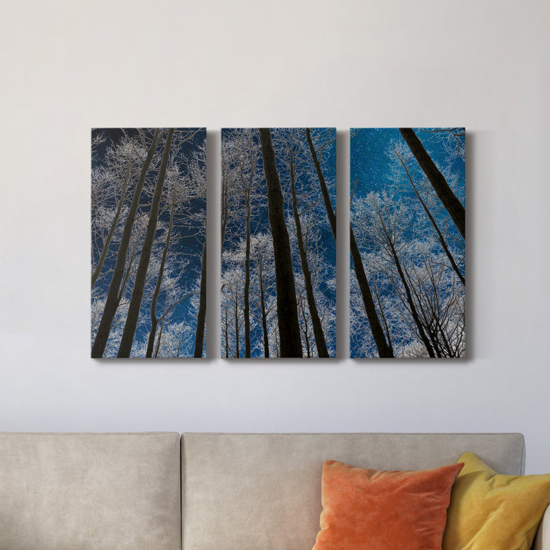 Night Silhouette - Photographie sur toile tendue 3 pièces, H 60 po x l 120 po x P 1 po