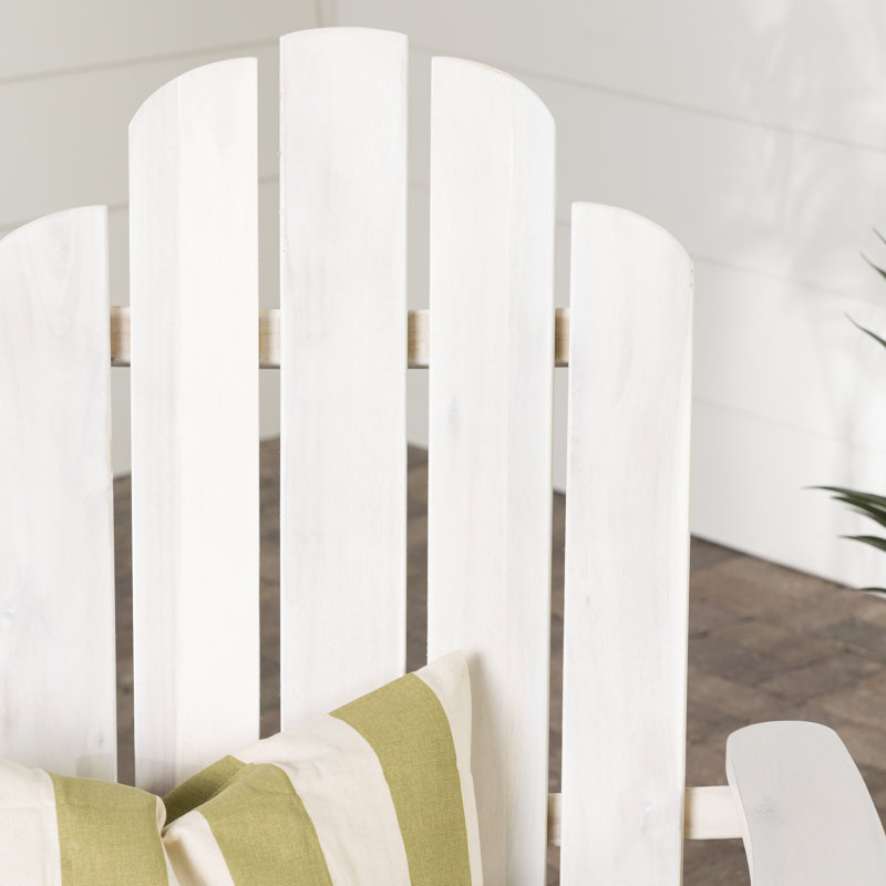 Chaise Adirondack pliante Blackwell, Blanc délavé