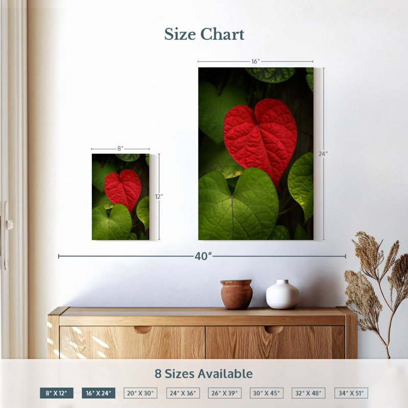 Harnek Heart Leaf, 12" H x 8" W