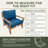 Eddie Bauer Sunbrella® Fabric 1-Piece Outdoor Louge Chair Cushion, 24"W x 24"L, Canvas Taupe -18066147-92686486