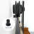 Black Stainless Steel Single Door Barn Door Hardware Kit Standard Single