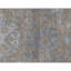 Hand Knotted Wool Area Rug in Silver And Blue