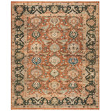Oriental Hand-Knotted Red / Black Area Rug