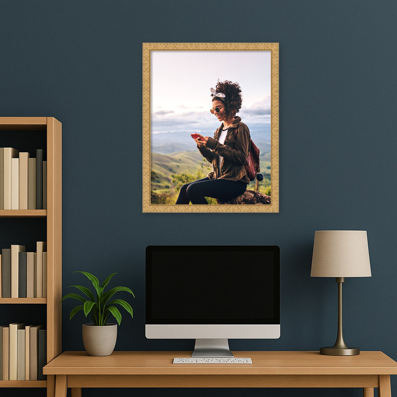 Cadre photo Lila, 22x28, Lila doré