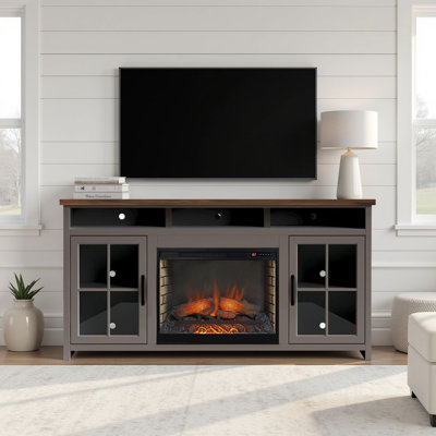 Meuble télé avec foyer 74 po Avalon