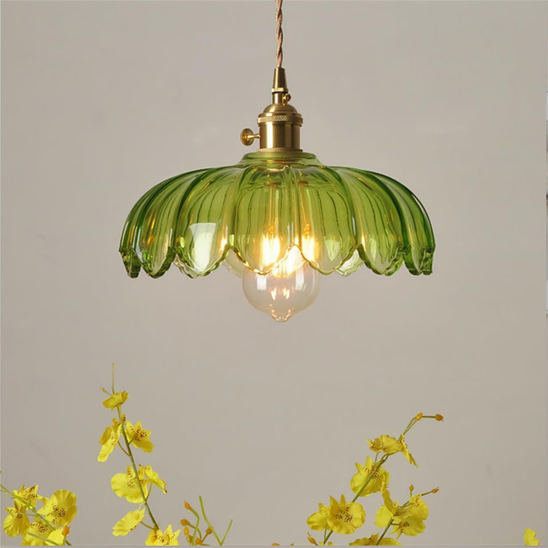1 - Light Chandelier, Green, Green