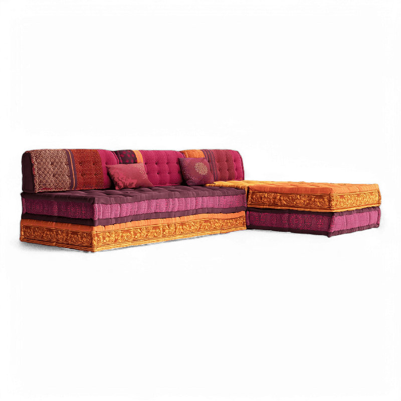 Canapé modulaire Maili mauve et orange