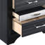 Black Nightstand With 3 Drawers For Bedroom - Functional Storage Unit Versatile And Furniture