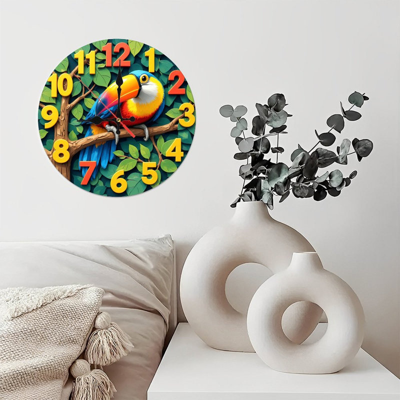 Horloge colorée