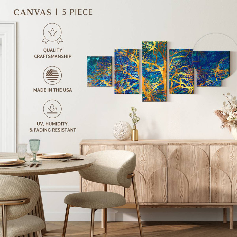 Golden Tree Botanical, 42" H x 92" W
