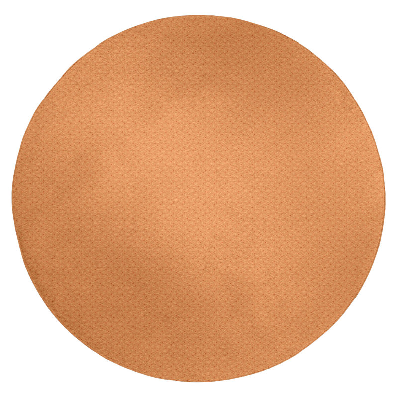 Chenille Geometric Indoor Rug, Round 5'