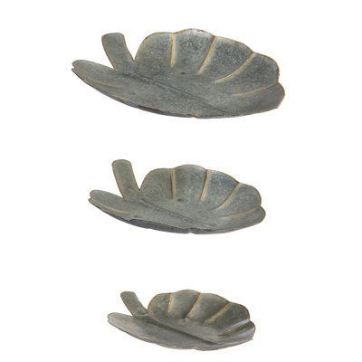 Plateau de feuille, ensemble de 3