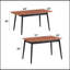 Ensemble de salle à manger 5 pièces avec table extensible et chaises confortables au fini naturel et noir Lanae, parfait pour les réunions de famille et les intérieurs modernes.