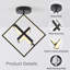 3 - Light 30cm LED Semi Flush Mount