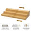 Rangement à épices, rangement extensible pour épices en bambou, 3 niveaux (bambou)-130191486