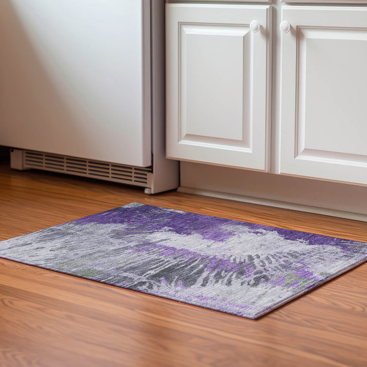 Tapis mauve Premium lavable à la machine