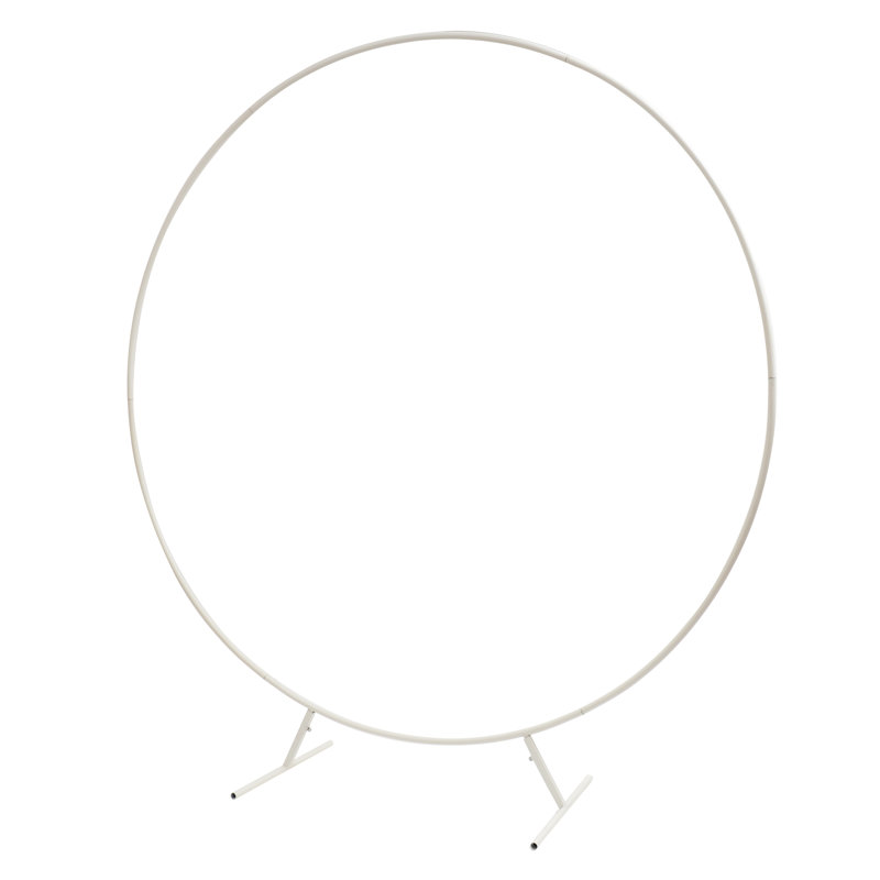 Round Arch Frame, 200cm H x 50cm W x 3cm D, White