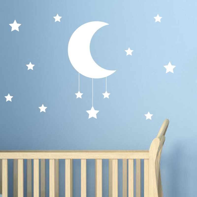 Abstract Wall Decal, White