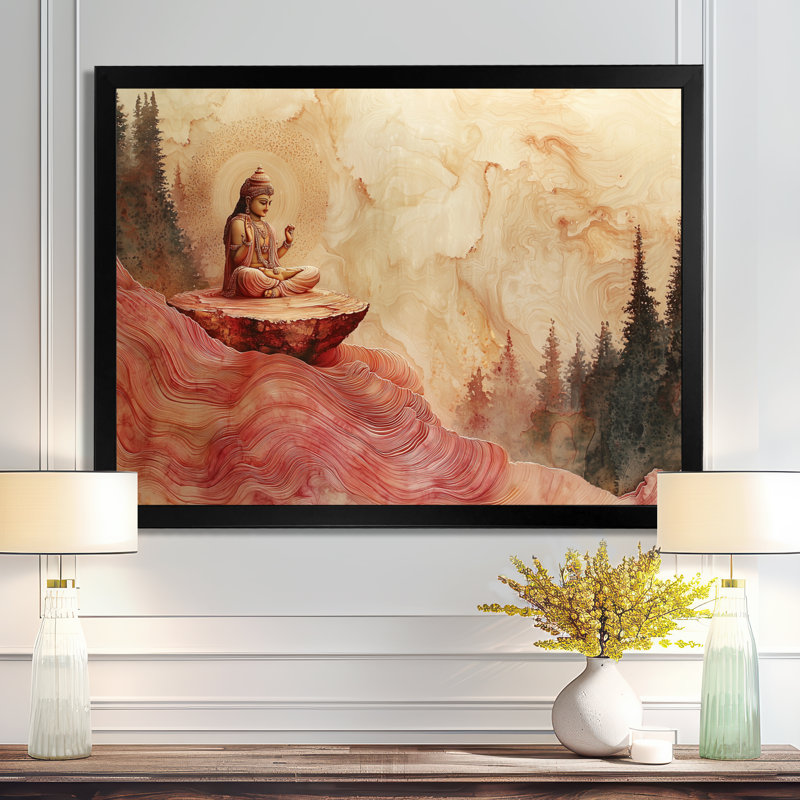 Guthridge - Spiritual Wall Art, Impression d'un seul cadre photo, Noir, noir, noir, noir, H 12 po x l 20 po