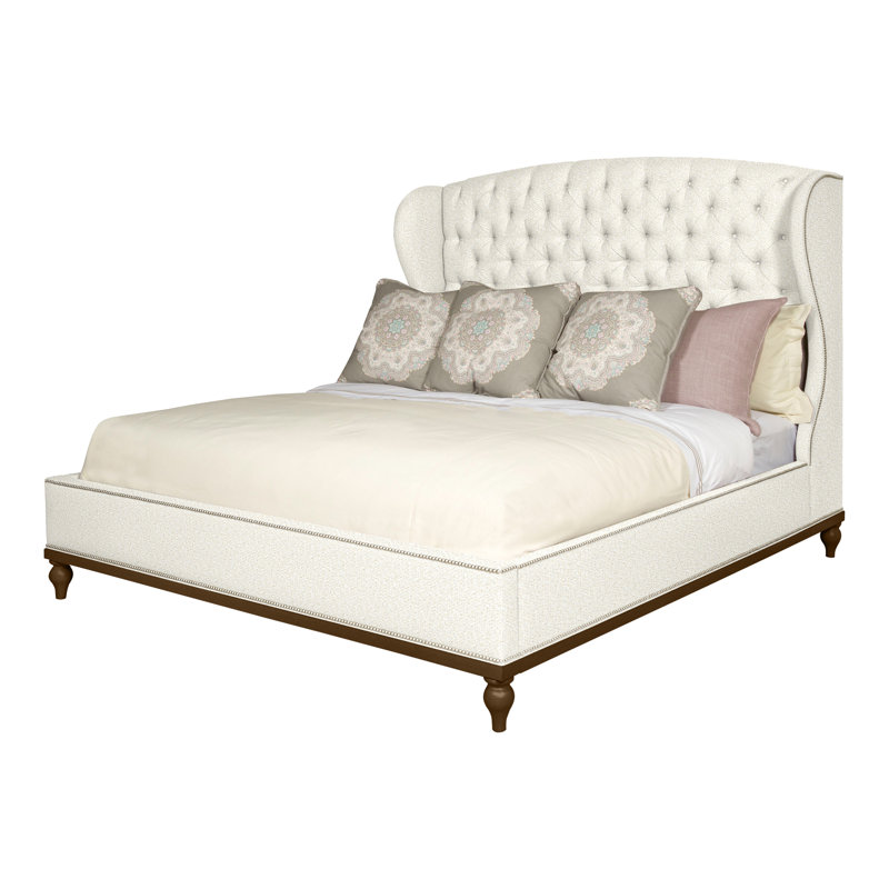 Emma Queen Upholstered Panel Bed, Navajo, Yes, Kenworth Pearl
